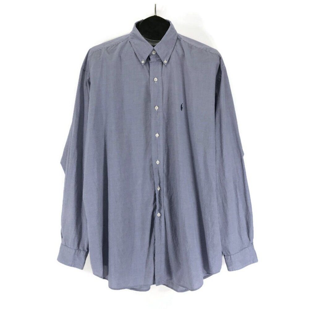 Ralph Lauren Blake Long Sleeve Shirt Men's XL Button Down Gingham Pima Cotton